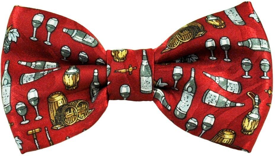 Wine Themed Red Men&apos;s Bow Tie