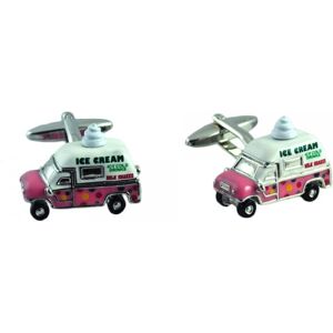 3D Ice Cream Van Novelty Luxury Cufflinks