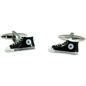 Black Hi-Top Trainers Novelty Luxury Cufflinks