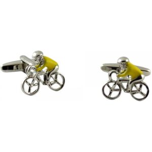 Yellow Jersey Cycling Novelty Cufflinks