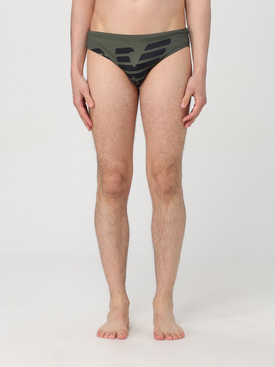 Swimsuit EMPORIO ARMANI SWIMWEAR Men colour Military - Size: 48 - male