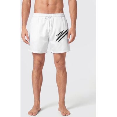 Plein Sport Printed Technical Fabric Swim Trunks - Size: 4XL - male Plein Sport Printed Technical Fabric Swim Trunks - Size: 4XL - male