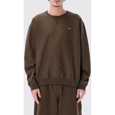 Nike Solo Swoosh Cotton Blend Crewneck Sweatshirt - Size: L - male Nike Solo Swoosh Cotton Blend Crewneck Sweatshirt - Size: L - male