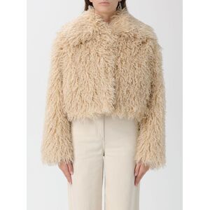Fur Coat BOSS Woman color Yellow - Size: 42 - female Fur Coat BOSS Woman color Yellow - Size: 42 - female