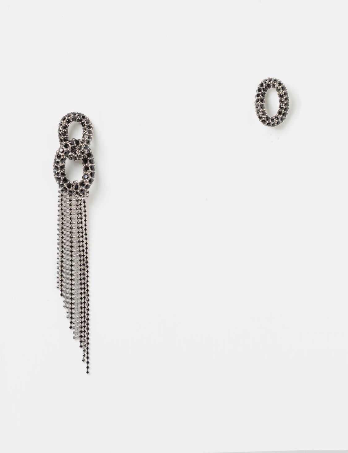 Isabel Marant earrings in brass with rhinestones - Size: OS - female