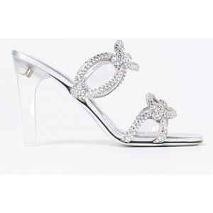 VALENTINO GARAVANI sandals in satin with all-over rhinestone crystals - Size: 37 - female VALENTINO GARAVANI sandals in satin with all-over rhinestone crystals - Size: 37 - female