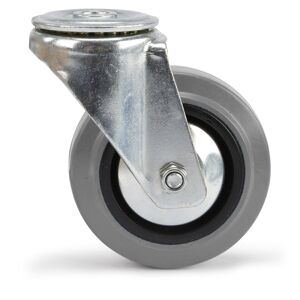 Riggatec swivel castor with round mounting plate 100mm GREY WHEEL -B-Stock- - Sale% Accessories