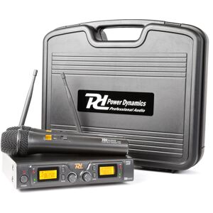 Power Dynamics PD782 2x 8-Channel UHF Wireless Microphone System with Microphones - Microphone sets