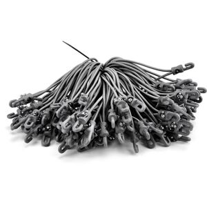 Riggatec Spannfix 4mm silver-grey 20cm 100 pcs. - Rubber cords-Spannfix