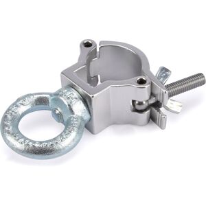 Riggatec Halfcoupler Small Silver with Eyelet max. 75kg (32 - 35 mm) - Naxpro-Truss accessories