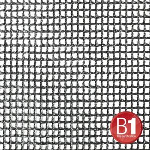 Adam Hall Accessories 0156 X 34 B - Gauze Type 201 3 x 4 m with Eyelets, Black - Fabrics & netting