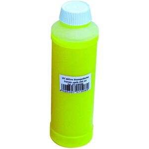 EuroLite UV-active Stamp Ink, transparent yellow, 250ml - UV effects & accessories