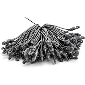 Riggatec Spannfix 4mm silver-grey 20cm 100 pcs. - Rubber cords-Spannfix