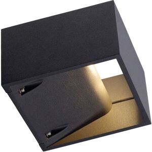 SLV LOGS WALL, outdoor wall light, LED, 3000K, IP44, square, anthracite, 8W - Floor, wall and ceiling lights (outdoor)
