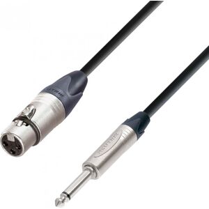 Adam Hall Cables 5 STAR MFP 0150 - Microphone Cable Neutrik XLR female to 6.3 mm Jack mono 1.5 m - Microphone cables