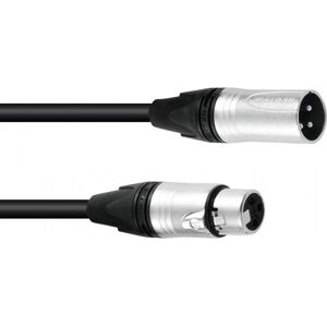 PSSO DMX cable XLR 3pin 1m bk Neutrik - XLR Cable 3 pol