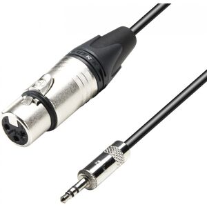 Adam Hall Cables 5 STAR MYF 0300 - Microphone Cable Neutrik XLR female to 3.5 mm Jack stereo 3 m - Microphone cables