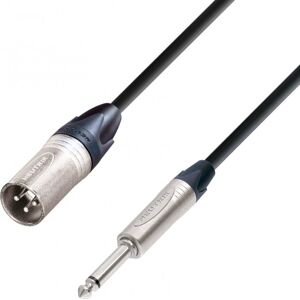 Adam Hall Cables 5 STAR MMP 1000 - Microphone Cable Neutrik XLR male to 6.3 mm Jack mono 10 m - Microphone cables