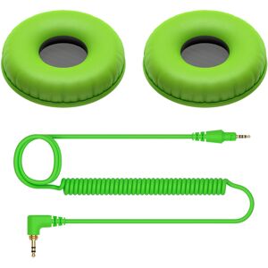 Pioneer DJ HC-CP08 accessory packs, 2x earpads and 1 cable, green - Accessories for headphones