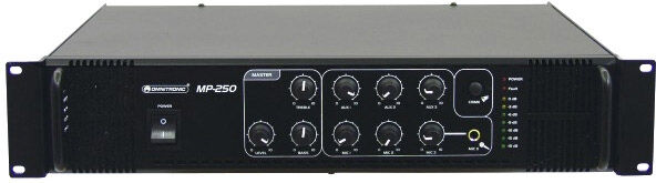 OMNITRONIC MP-250 PA Mixing Amplifier - ELA 100V power amplifiers