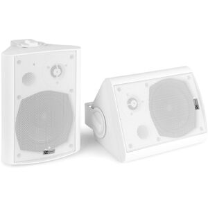 Power Dynamics BGB50 Indoor/Outdoor Active Speaker Set with BT 5.25" 100W White - Installation Speakers
