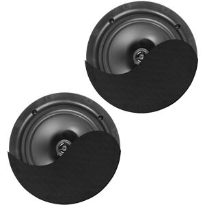 Power Dynamics NCBT8B Amplified Low Profile Ceiling Speaker Set BT 8