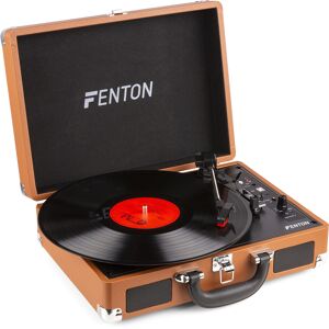 Fenton RP115F Record Player Brown -B-Stock- - Sale% Speakers