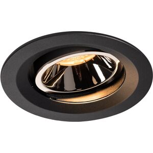 SLV NUMINOSÂ® MOVE DL M, Indoor LED recessed ceiling light black/chrome 2700K 40Â° rotating and - Downlights