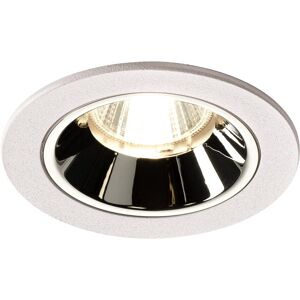 SLV NUMINOSÂ® DL S, Indoor LED recessed ceiling light white/chrome 4000K 55Â° gimballed, rotating - Downlights