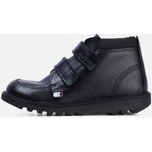 Kickers Junior Boys Kick Hi Scuff Leather Black- 13164299