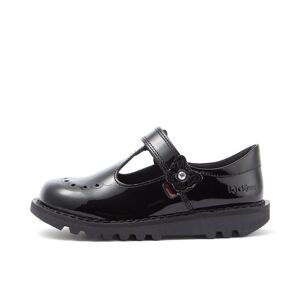 Kickers Infant Girls Kick T Bar Bloom Patent Leather Black- 13891641