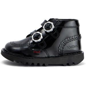 Kickers Infant Girls Kick Hi Bloom Patent Leather Black- 13891670