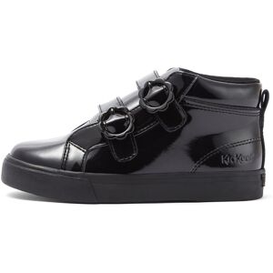 Kickers Junior Girls Tovni Hi Bloom Patent Leather Black- 13891676