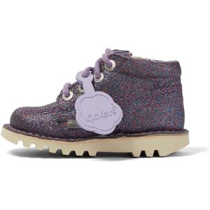 Kickers Infant Girls Kick Hi Glitter Textile Purple- 13944752