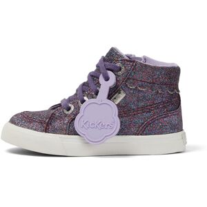 Kickers Infant Girls Tovni Hi Glitter Textile Purple- 13944523