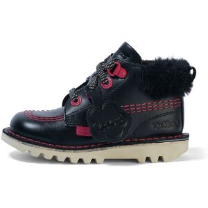 Kickers Infant Girls Kick Hi Winter Leather Black- 14002107