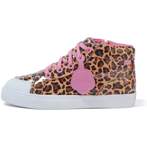 Kickers Junior Girls Tovni Hi Leopard Patent Leather Brown- 14002045