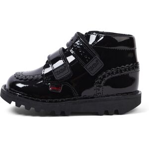 Kickers Infant Girls Kick Hi Vel Brogue Patent Leather Black- 14972430 Kickers Infant Girls Kick Hi Vel Brogue Patent Leather Black- 14972430