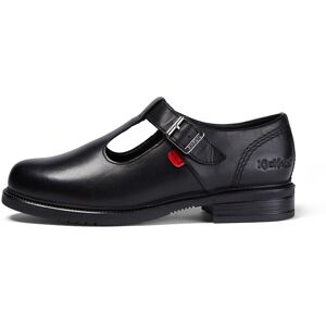 Kickers Youth Womens Lach T-Bar Leather Black- 13164241