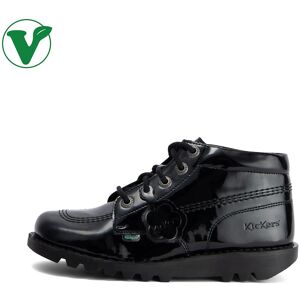 Kickers Adult Women Kick Hi Vegan Patent Leather Black- 13893897