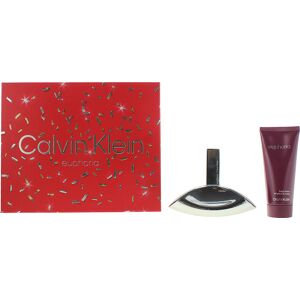 Calvin Klein Euphoria 2 Piece Gift Set: Eau De Parfum 100ml - Body Lotion 100ml Calvin Klein Euphoria 2 Piece Gift Set: Eau De Parfum 100ml - Body Lotion 100ml