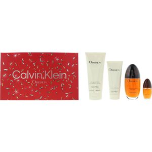 Calvin Klein Obsession 4 Piece Gift Set: Eau De Parfum 100ml - Body Lotion 200ml Calvin Klein Obsession 4 Piece Gift Set: Eau De Parfum 100ml - Body Lotion 200ml