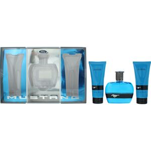 Mustang Blue 3 Piece Gift Set: Eau De Toilette 100ml - Aftershave Balm 100ml - H Mustang Blue 3 Piece Gift Set: Eau De Toilette 100ml - Aftershave Balm 100ml - H