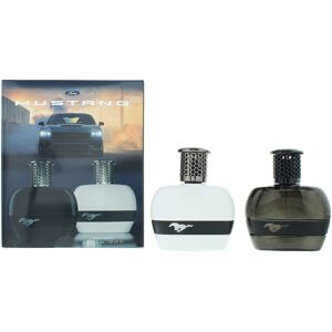 Mustang Black & White 2 Piece Gift Set: Eau De Toilett 2 X 50ml Mustang Black & White 2 Piece Gift Set: Eau De Toilett 2 X 50ml