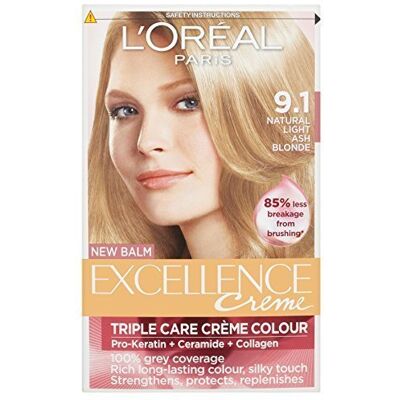 L’Oréal Paris - Excellence - 9.1 Light Ash Blonde - Hair color L’Oréal Paris - Excellence - 9.1 Light Ash Blonde - Hair color