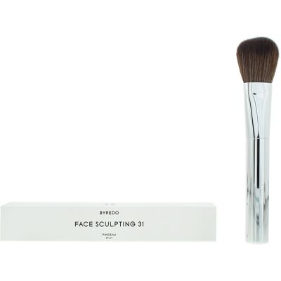 Byredo Face Sculpting Brush - Face Sculpting Brush, Synthetic Fibers, Elegant Aluminum Byredo Face Sculpting Brush - Face Sculpting Brush, Synthetic Fibers, Elegant Aluminum