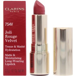 Clarins Joli Rouge Velvet 754v Deep Red Lipstick 3.5g Clarins Joli Rouge Velvet 754v Deep Red Lipstick 3.5g