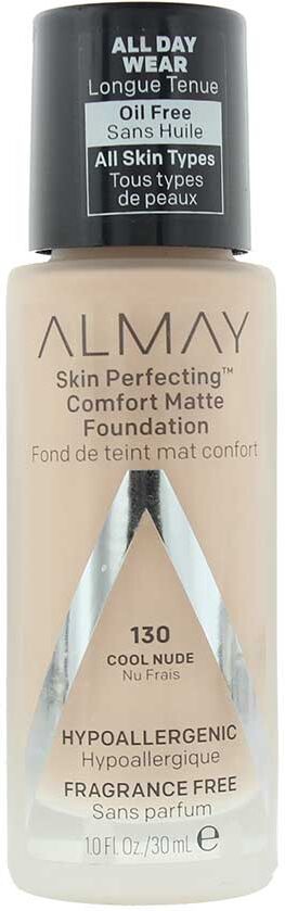 Almay Skin Perfecting Comfort Matte 130 Cool Nude Foundation 30ml