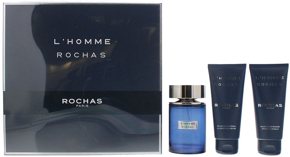 Rochas L'homme Rochas 3 Piece Eau De Toilette 100ml Shower Gel 100ml Aftershave 100ml