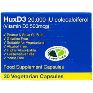 Huxley Europe Hux D3 20,000IU Capsules - Supplement Huxley Europe Hux D3 20,000IU Capsules - Supplement